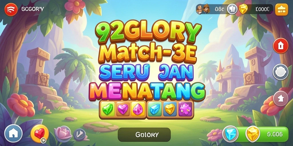 Tampilan gameplay <strong>92GLORY</strong> yang seru, penuh warna, dan adiktif.