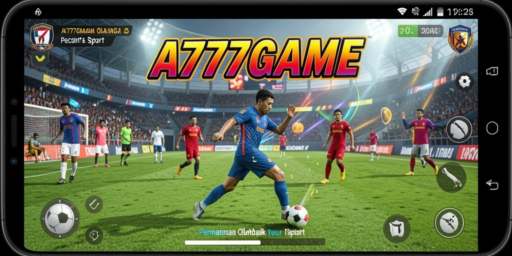 Tangkapan layar A777GAME menampilkan aksi seru gameplay olahraga.