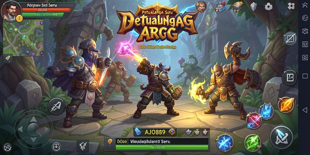 Gameplay AJO89 yang penuh aksi dan petualangan seru.