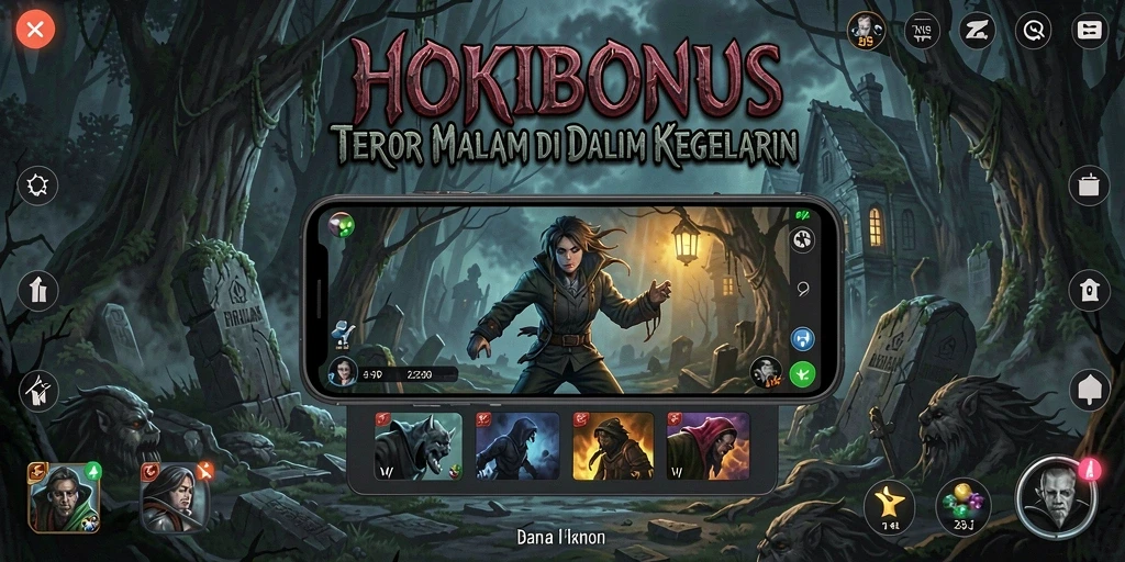 Tampilan gameplay HOKIBONUS yang penuh teror dan ketegangan.