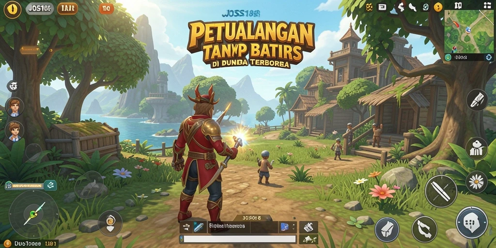 Screenshot gameplay JOSS188 menampilkan petualangan di dunia terbuka yang menarik.