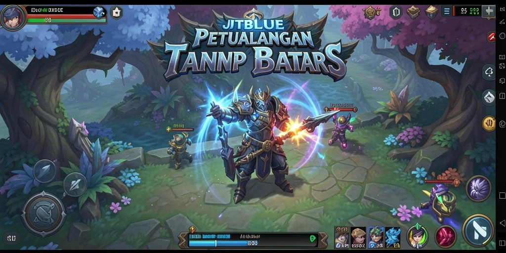 Screenshot gameplay JTBLUE menampilkan aksi seru dan petualangan di dunia MMORPG.