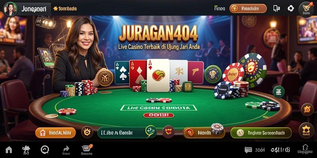 Tampilan gameplay JURAGAN404 yang mendebarkan dan interaktif.