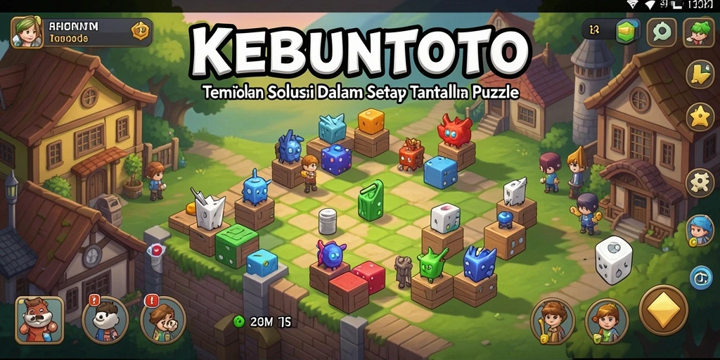 Tampilan gameplay KEBUNTOTO yang menampilkan tantangan puzzle menarik.