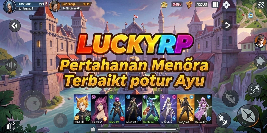 Tampilan gameplay menara pertahanan yang menegangkan dan menarik di LUCKYRP.