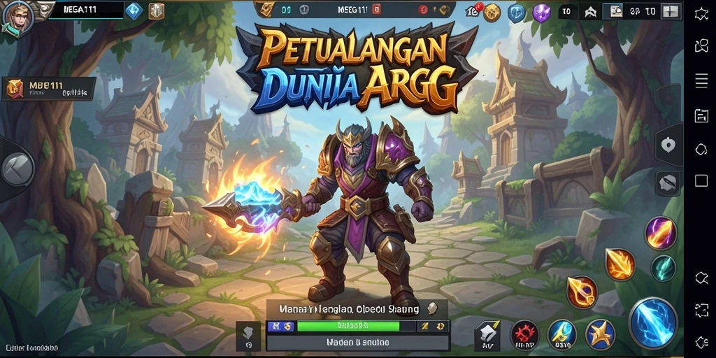Tampilan gameplay intens dari MEGA111 dalam pertempuran ARPG.