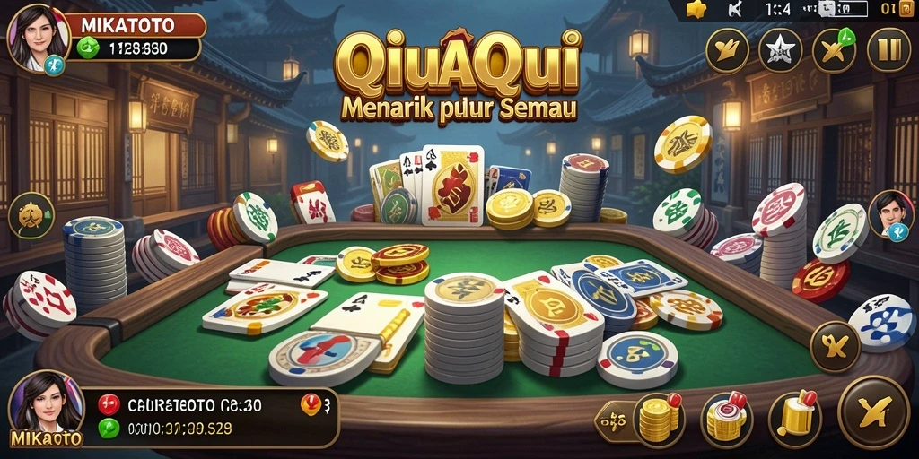 Screenshot MIKATOTO menampilkan pengalaman bermain QiuQiu yang seru.
