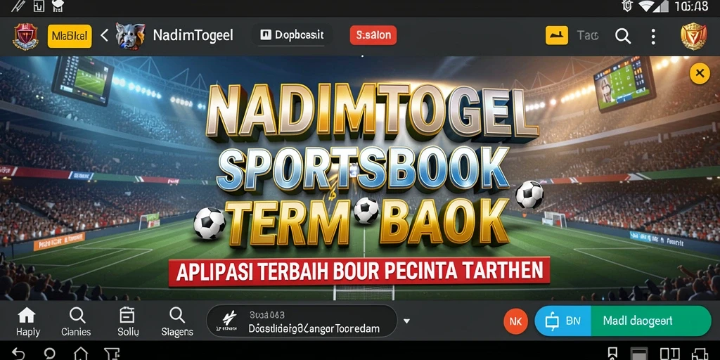 Tampilan antarmuka pengguna NADIMTOGEL yang menarik dan informatif.
