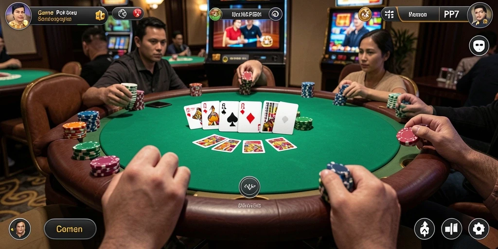 Tampilan gameplay poker yang menarik di PP7.