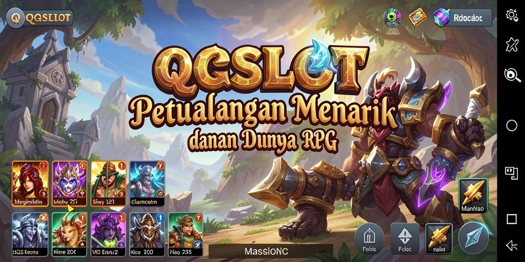 Gameplay RPG QQSLOT yang mengasyikkan dan penuh aksi.