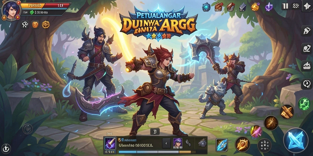 Tangkapan layar gameplay menampilkan aksi seru dalam dunia ARPG RR89.