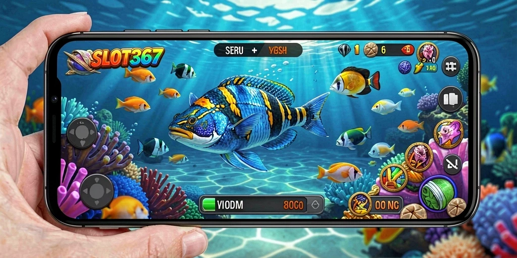 Gameplay SLOT367 dengan aksi menembak ikan yang seru.
