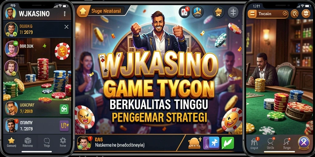 Tampilan permainan WJKASINO dengan berbagai pilihan permainan kasino yang menarik.